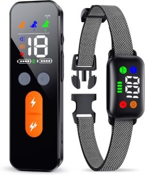 Remote Dog Training Collar with LCD Display and Adjustable Vibration Beep and Shock Modes