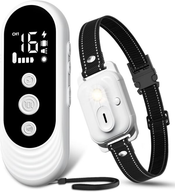 Remote Dog Training Collar with Vibration Beep and LED Display for All Sizes