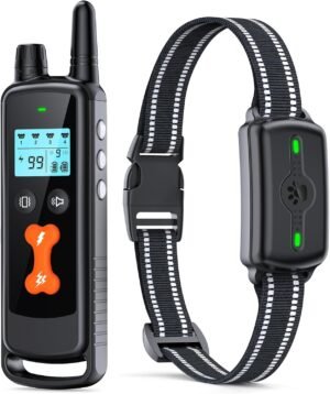 Remote Dog Training Collar with LCD Display Rechargeable Waterproof Receiver